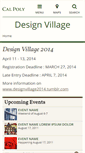 Mobile Screenshot of designvillage.calpoly.edu