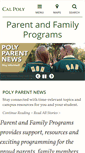 Mobile Screenshot of parent.calpoly.edu