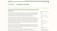 Desktop Screenshot of academicsenate.calpoly.edu