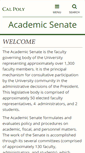 Mobile Screenshot of academicsenate.calpoly.edu