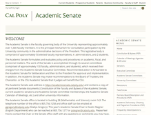 Tablet Screenshot of academicsenate.calpoly.edu