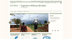 Desktop Screenshot of ewb.calpoly.edu