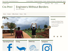 Tablet Screenshot of ewb.calpoly.edu