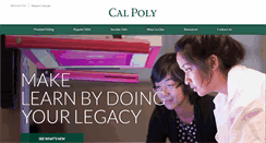 Desktop Screenshot of plannedgiving.calpoly.edu