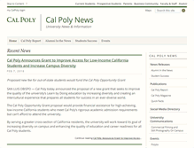 Tablet Screenshot of calpolynews.calpoly.edu