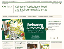 Tablet Screenshot of cafes.calpoly.edu