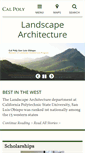 Mobile Screenshot of landscape.calpoly.edu