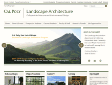 Tablet Screenshot of landscape.calpoly.edu