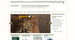 Desktop Screenshot of animalscience.calpoly.edu