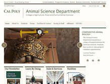 Tablet Screenshot of animalscience.calpoly.edu
