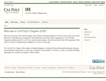 Tablet Screenshot of iie.calpoly.edu