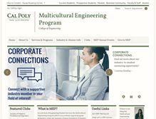 Tablet Screenshot of mep.calpoly.edu