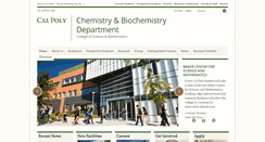 Desktop Screenshot of chemistry.calpoly.edu
