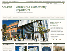 Tablet Screenshot of chemistry.calpoly.edu