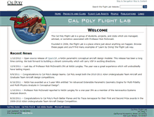 Tablet Screenshot of flightlab.calpoly.edu