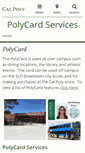 Mobile Screenshot of polycard.calpoly.edu