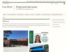 Tablet Screenshot of polycard.calpoly.edu