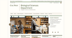 Desktop Screenshot of bio.calpoly.edu