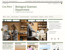 Tablet Screenshot of bio.calpoly.edu