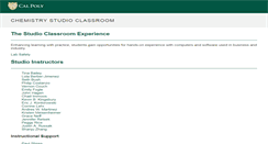 Desktop Screenshot of chemweb.calpoly.edu