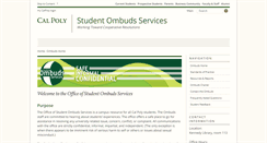 Desktop Screenshot of ombuds.calpoly.edu
