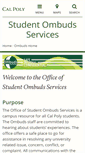 Mobile Screenshot of ombuds.calpoly.edu