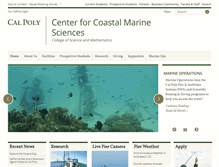 Tablet Screenshot of marine.calpoly.edu