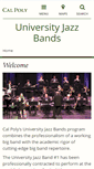 Mobile Screenshot of jazzbands.calpoly.edu