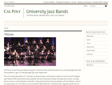 Tablet Screenshot of jazzbands.calpoly.edu
