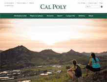 Tablet Screenshot of calpoly.edu