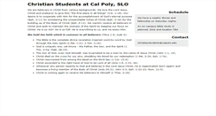 Desktop Screenshot of christianstudents.calpoly.edu