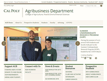 Tablet Screenshot of agb.calpoly.edu