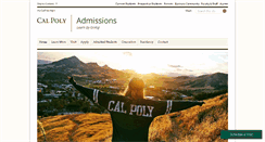 Desktop Screenshot of admissions.calpoly.edu