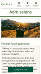 Mobile Screenshot of admissions.calpoly.edu
