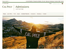 Tablet Screenshot of admissions.calpoly.edu