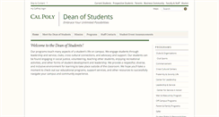 Desktop Screenshot of deanofstudents.calpoly.edu