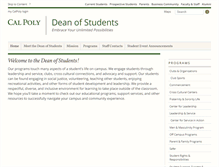 Tablet Screenshot of deanofstudents.calpoly.edu