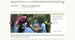 Desktop Screenshot of plantconservatory.calpoly.edu