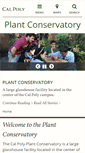 Mobile Screenshot of plantconservatory.calpoly.edu
