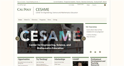Desktop Screenshot of cesame.calpoly.edu