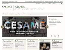 Tablet Screenshot of cesame.calpoly.edu