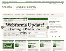 Tablet Screenshot of drupal.calpoly.edu