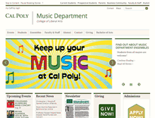 Tablet Screenshot of music.calpoly.edu