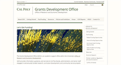 Desktop Screenshot of grants.calpoly.edu