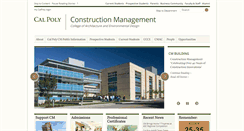 Desktop Screenshot of construction.calpoly.edu