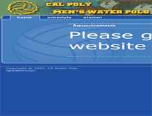 Tablet Screenshot of menswaterpolo.calpoly.edu