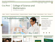 Tablet Screenshot of cosam.calpoly.edu