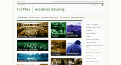 Desktop Screenshot of advising.calpoly.edu