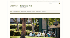 Desktop Screenshot of financialaid.calpoly.edu