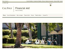 Tablet Screenshot of financialaid.calpoly.edu